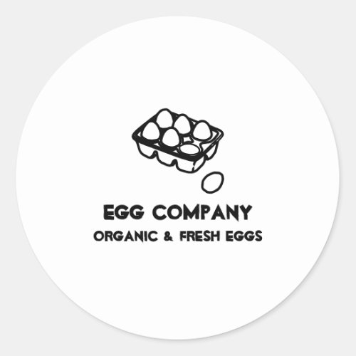 Egg Company Classic Round Sticker