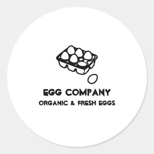 Egg Company Classic Round Sticker