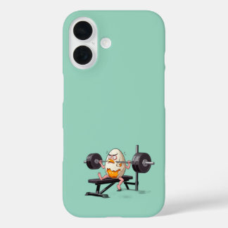 EGG CRACKED GYM FREAK iPhone 16 CASE