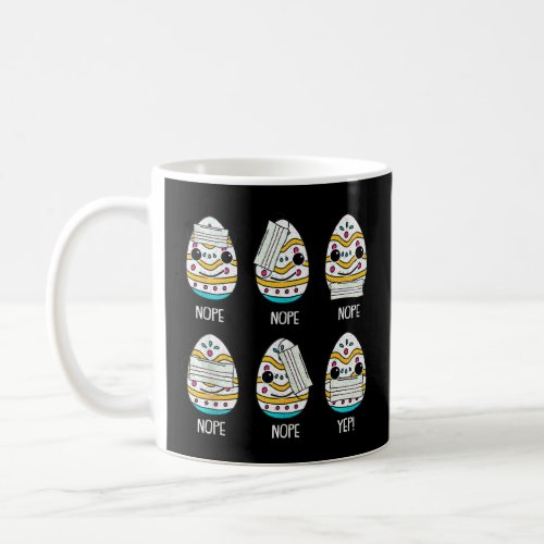 Egg Cute Face Mask Happy Easter Social Distancing  Coffee Mug