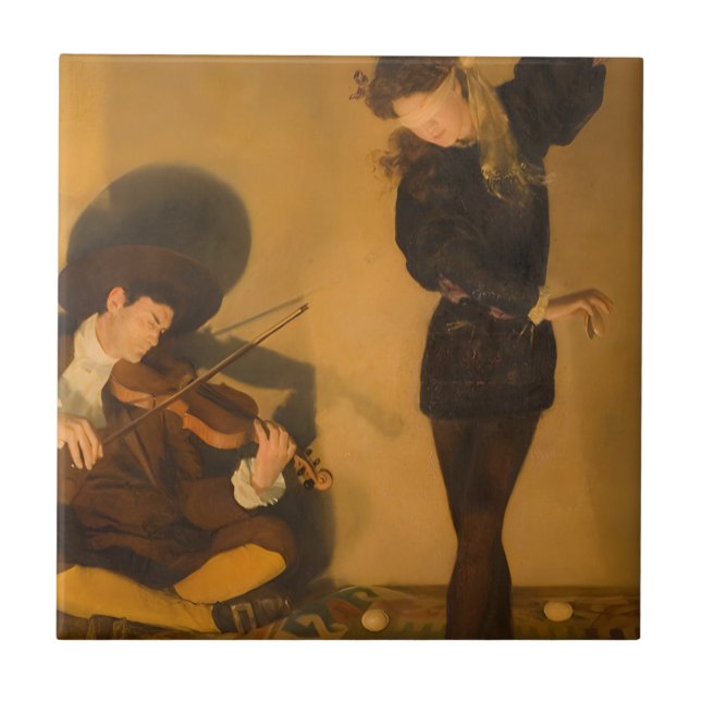 Egg Dance (by John Collier) Ceramic Tile (Front)