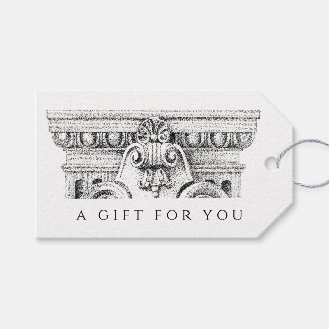 EGG & DART Gift Tags (Front (Horizontal))