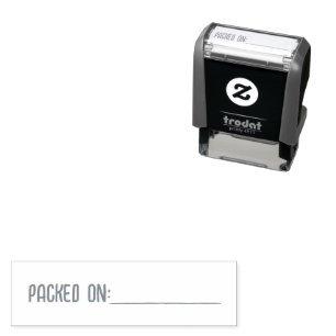 Egg Date Label Packed On Date  Self-inking Stamp