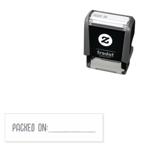 Egg Date Label Packed On Date Self-inking Stamp