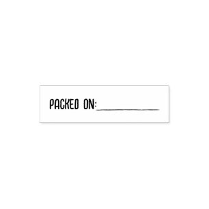 Egg Date Label Packed On Date Self-inking Stamp