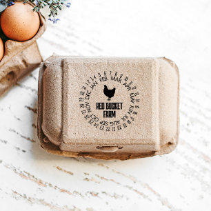 Egg Date Self-inking Stamp