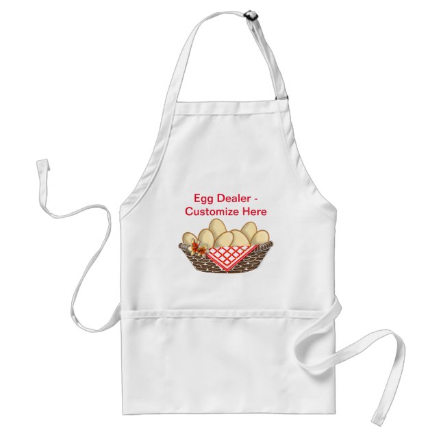 "Egg Dealer" Apron - personalize it (Front)