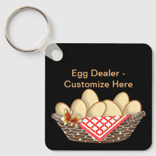 "Egg Dealer" Keychain - personalize it