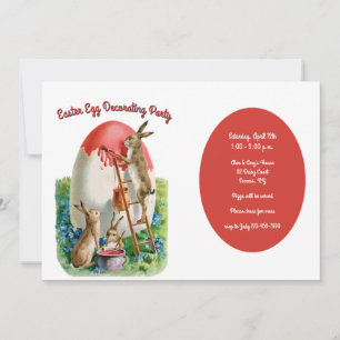 Egg Decorating Party Invitation