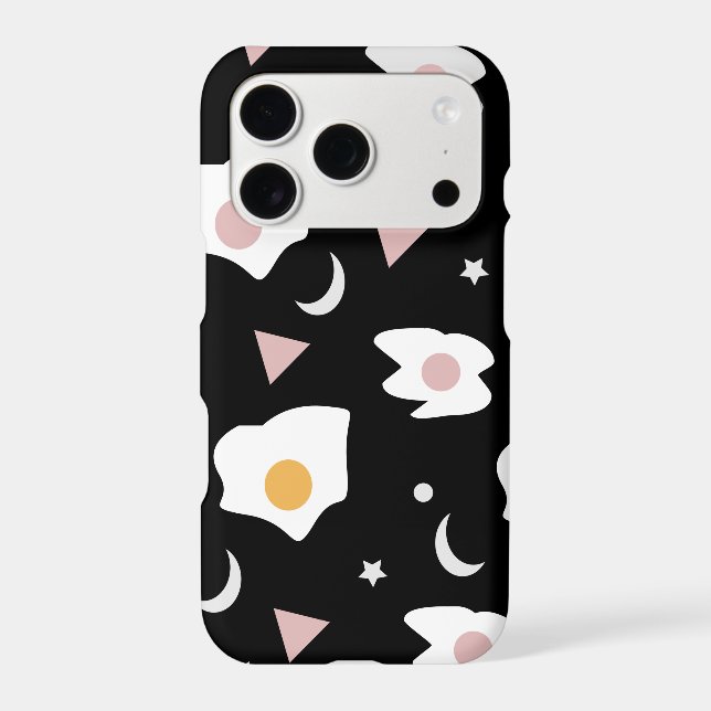 Egg Dinner Moon Confetti Pattern   Iphone Case (Back)