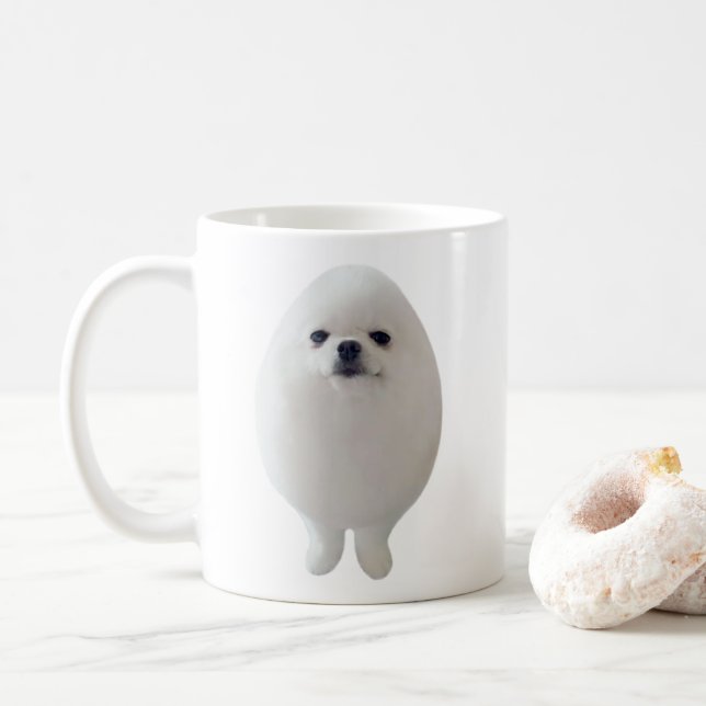 Egg Dog Meme Mug (With Donut)