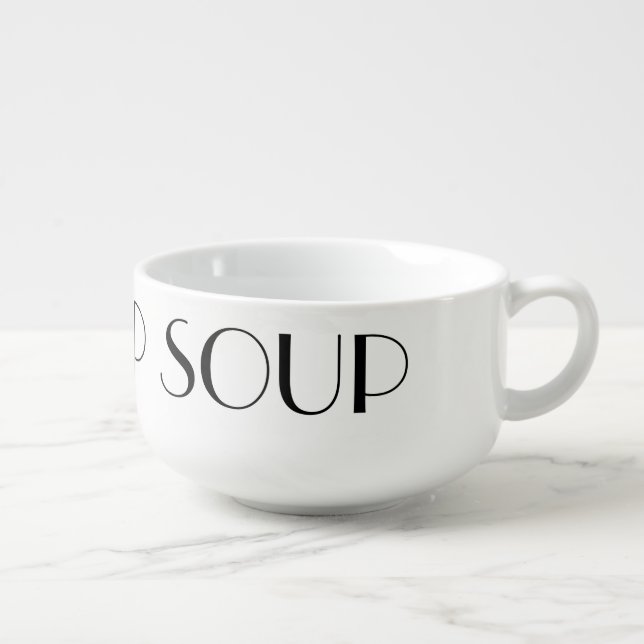 Egg Drop Soup- Custom Soup Mug-Bowl Mug (Left)
