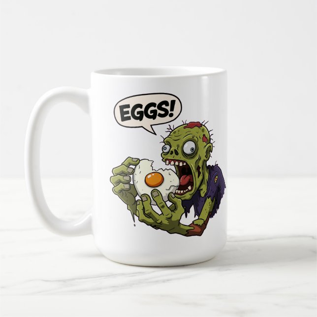 Egg Eating Zombie  Coffee Mug (Left)