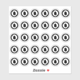 Egg Free Wedding Place Card Mini Food Allergy Sticker