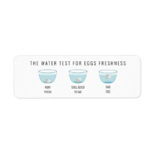 Egg Freshness Test Chicken Hen Egg Carton Label
