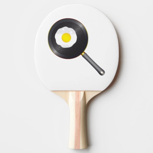 Egg Frying In The Pan Ping Pong Paddle