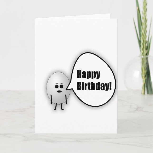 Egg Happy Birthday Card (Front)