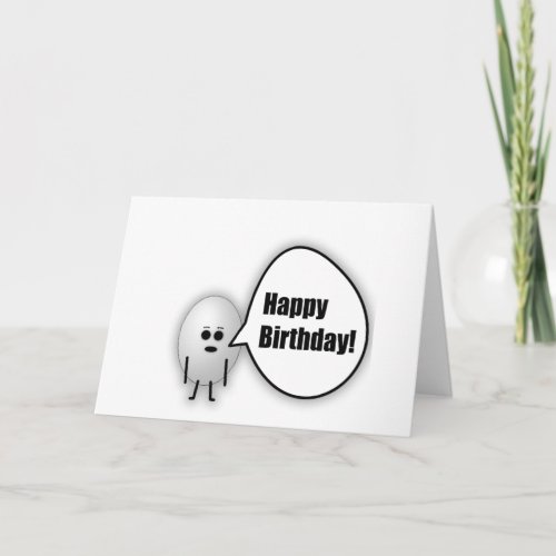 Egg Happy Birthday Card