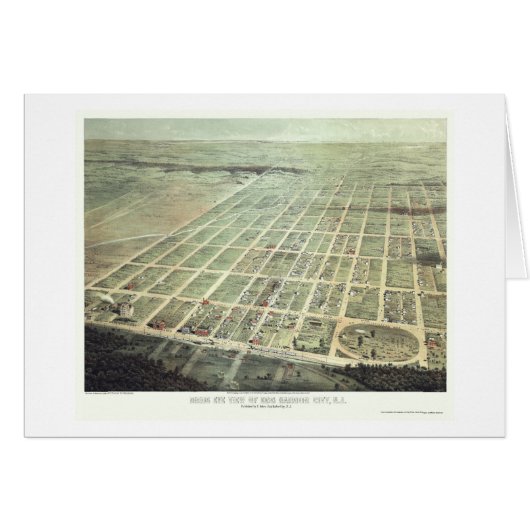 Egg Harbor City, NJ Panoramic Map - 1865 Cards (Front Horizontal)