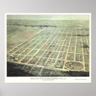 Egg Harbor City, NJ Panoramic Map - 1865 Poster
