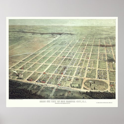 Egg Harbor City NJ Panoramic Map _ 1865 Poster