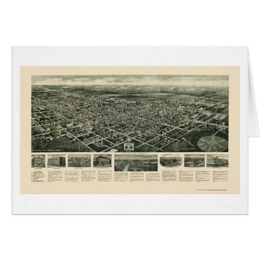 Egg Harbor City, NJ Panoramic Map - 1924 Cards (Front Horizontal)