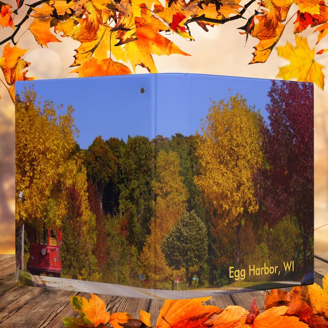 Egg Harbor, WI Fall Season with Trolley Car Binder (Egg Harbor, WI Fall Season with Trolley Car Binder)