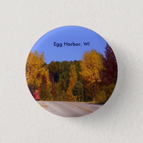 Egg Harbor WI Fall Season with Trolley Car Button