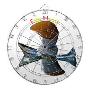 Egg Head Quirky Designs Dartboard With Darts