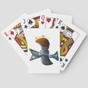 Egg Head Quirky Designs Poker Cards