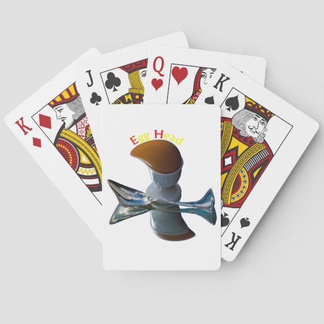 Egg Head Quirky Designs Poker Cards (Back)