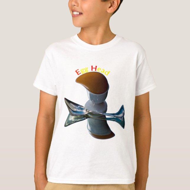 Egg Head Quirky Designs T-Shirt (Front)