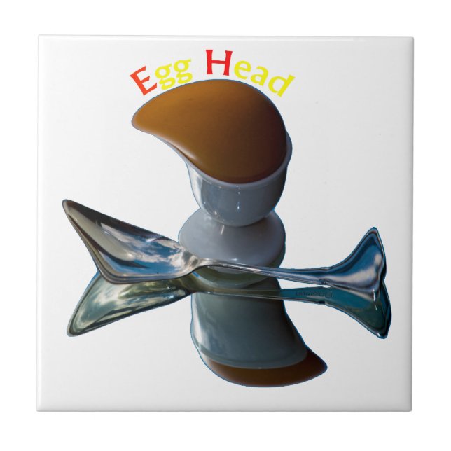 Egg Head Quirky Designs Tile (Front)