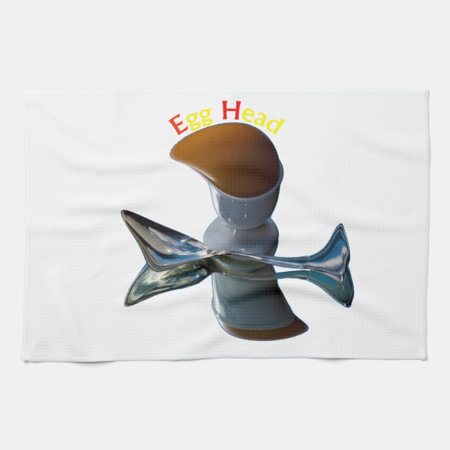 Egg Head Quirky Designs Towel (Horizontal)