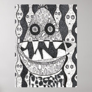 Egg-Headed Entity Poster