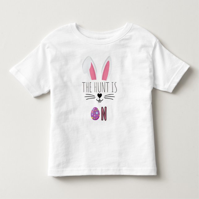 "Egg Hunt Adventure Toddler Easter T-Shirt" T-shirt (Front)
