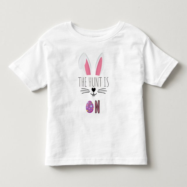 "Egg Hunt Adventure Toddler Easter T-Shirt" Toddler T-shirt (Front)