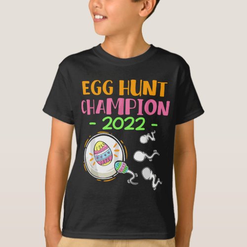 Egg hunt champion 2022 Easter Pregnancy Announceme T_Shirt