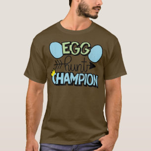Egg Hunt Champion Cute Easter Bunny Vintage Happy  T-Shirt