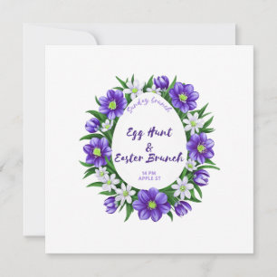 Egg hunt, Easter Brunch invitation