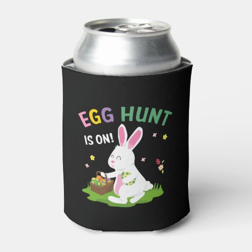 Egg Hunt Is On Bunny Egg Easter Day Can Cooler