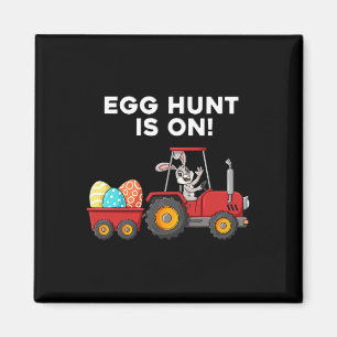 Egg Hunt Is On Easter Day Bunny Boys Girls Kids  Magnet