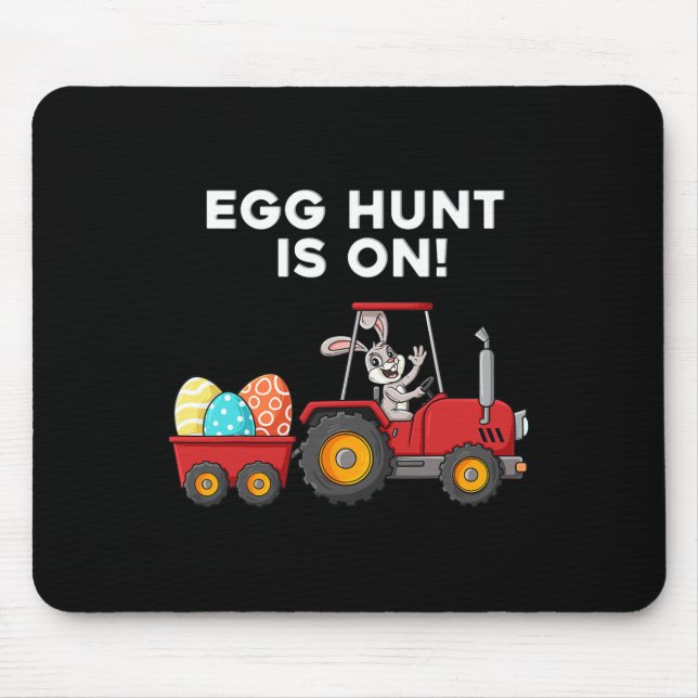 Egg Hunt Is On Easter Day Bunny Boys Girls Kids  Mouse Pad (Front)