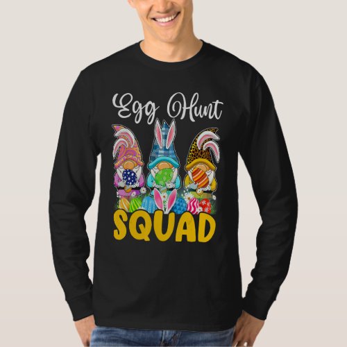 Egg Hunt Squad Bunny Gnomes Easter Day Family Outf T_Shirt