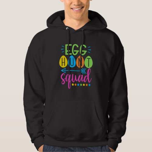 Egg Hunt Squad Cute Bunny Eggs Easter For Boys Kid Hoodie