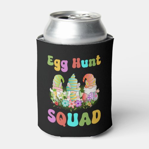 Egg Hunt Squad _ Cute Gnome Team Can Cooler
