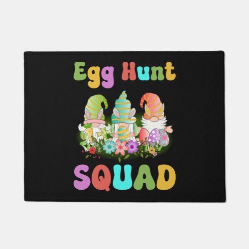 Egg Hunt Squad _ Cute Gnome Team Doormat