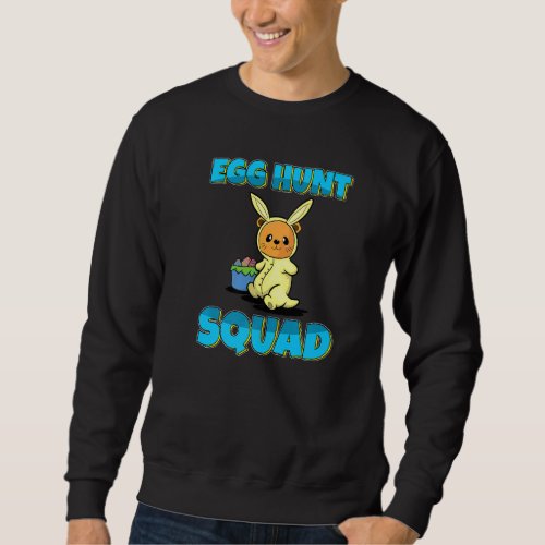 Egg Hunt Squad Cute Otter Easter Eggs Hunting Sweatshirt