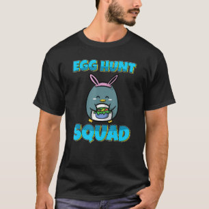 Egg Hunt Squad Cute Penguin Easter Eggs Hunting T-Shirt