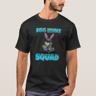 Egg Hunt Squad Cute Raccoon Easter Eggs Hunting T-Shirt